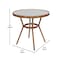Flash Furniture Lourdes French Bistro 31.5in. Table, Black and White PE Rattan, Glass Top w/2 Stack Chairs SDA-AD641012-80-2002A-BKWH-NAT-GG - alternate 6